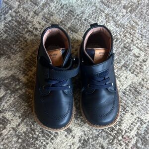 Stride Rite Blue Leather Ankle Boots